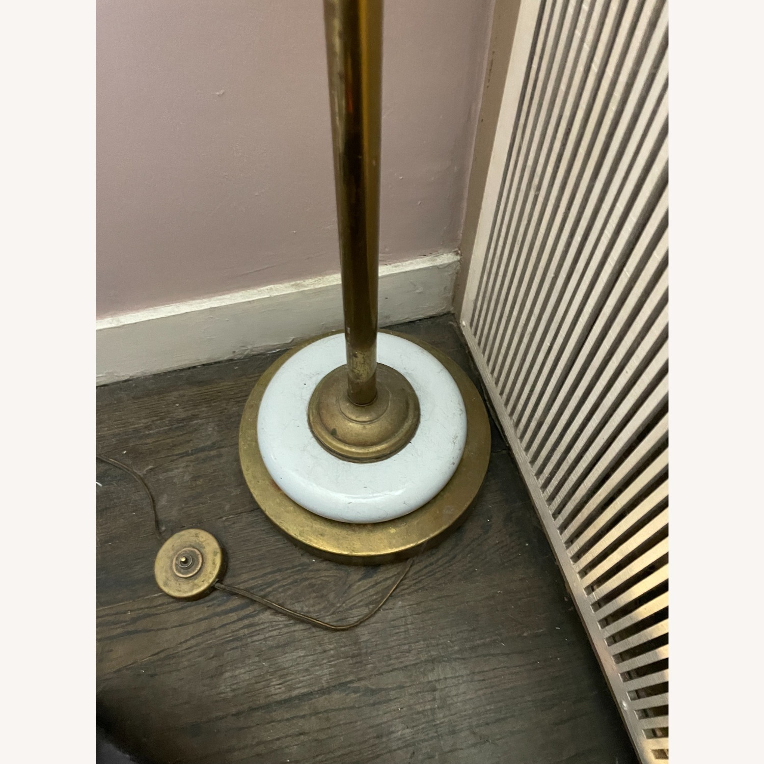 White Metal Floor Lamp - image-3