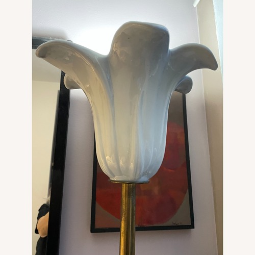 Used White Metal Floor Lamp for sale on AptDeco