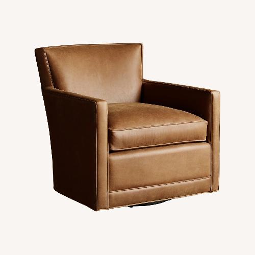 Used Arhaus Rudy Leather Armchair for sale on AptDeco