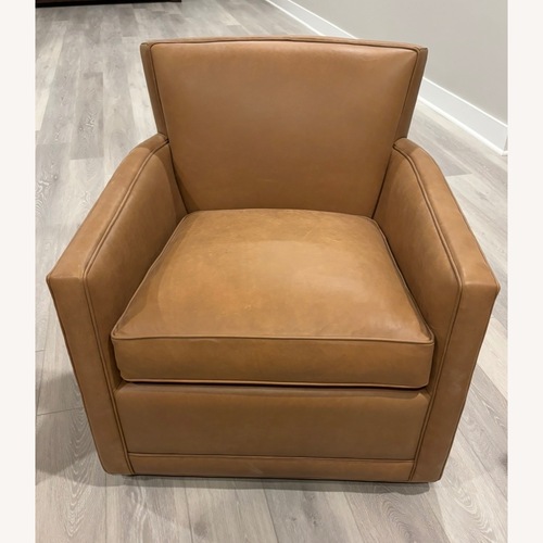 Used Arhaus Rudy Leather Armchair for sale on AptDeco