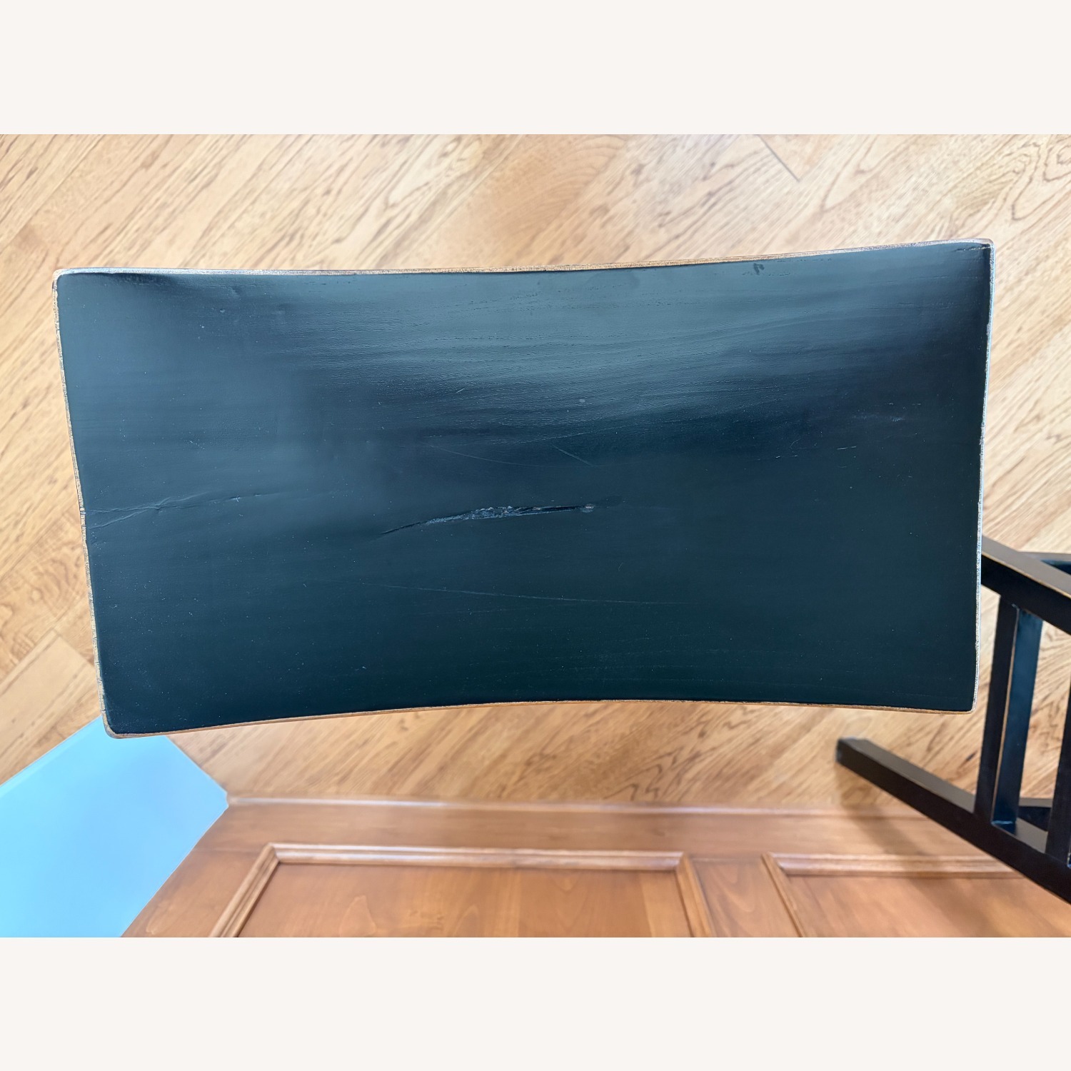 Five (5) Black & Dark Brown Bar Stools - image-5