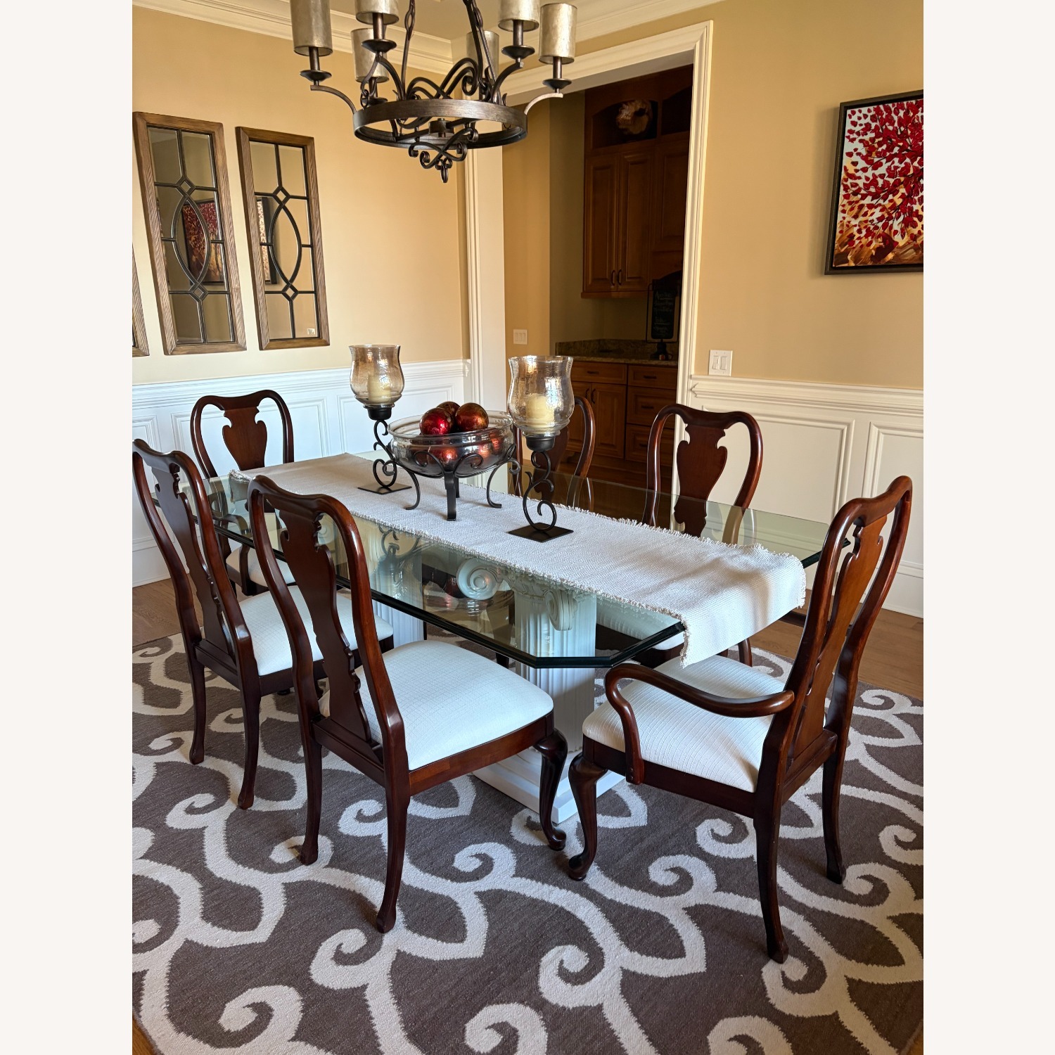 THOMASVILLE Cherry Queen Anne Dining Chairs - image-1