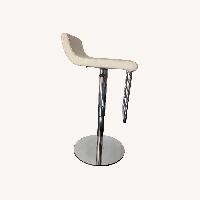 Adjustable Swivel Bar Stools Modern White