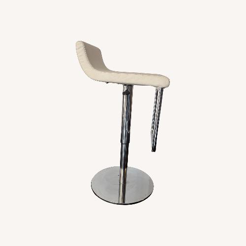 Used Adjustable Swivel Bar Stools Modern White for sale on AptDeco