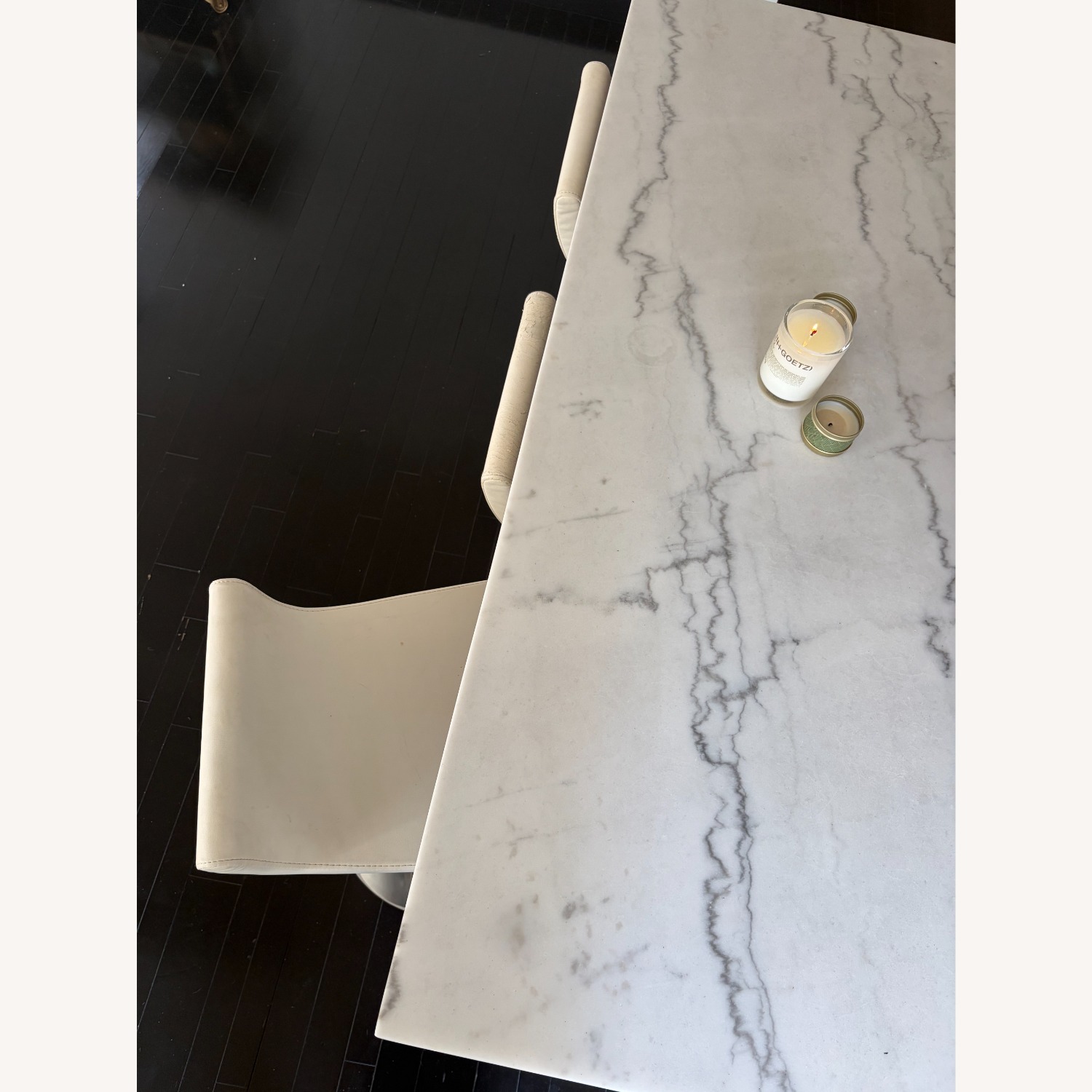 Adjustable Swivel Bar Stools Modern White - image-12