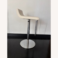 Adjustable Swivel Bar Stools Modern White