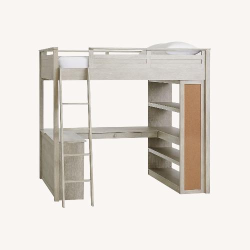 Used Pottery Barn Teen Sleep & Study Wood Loft Bed for sale on AptDeco