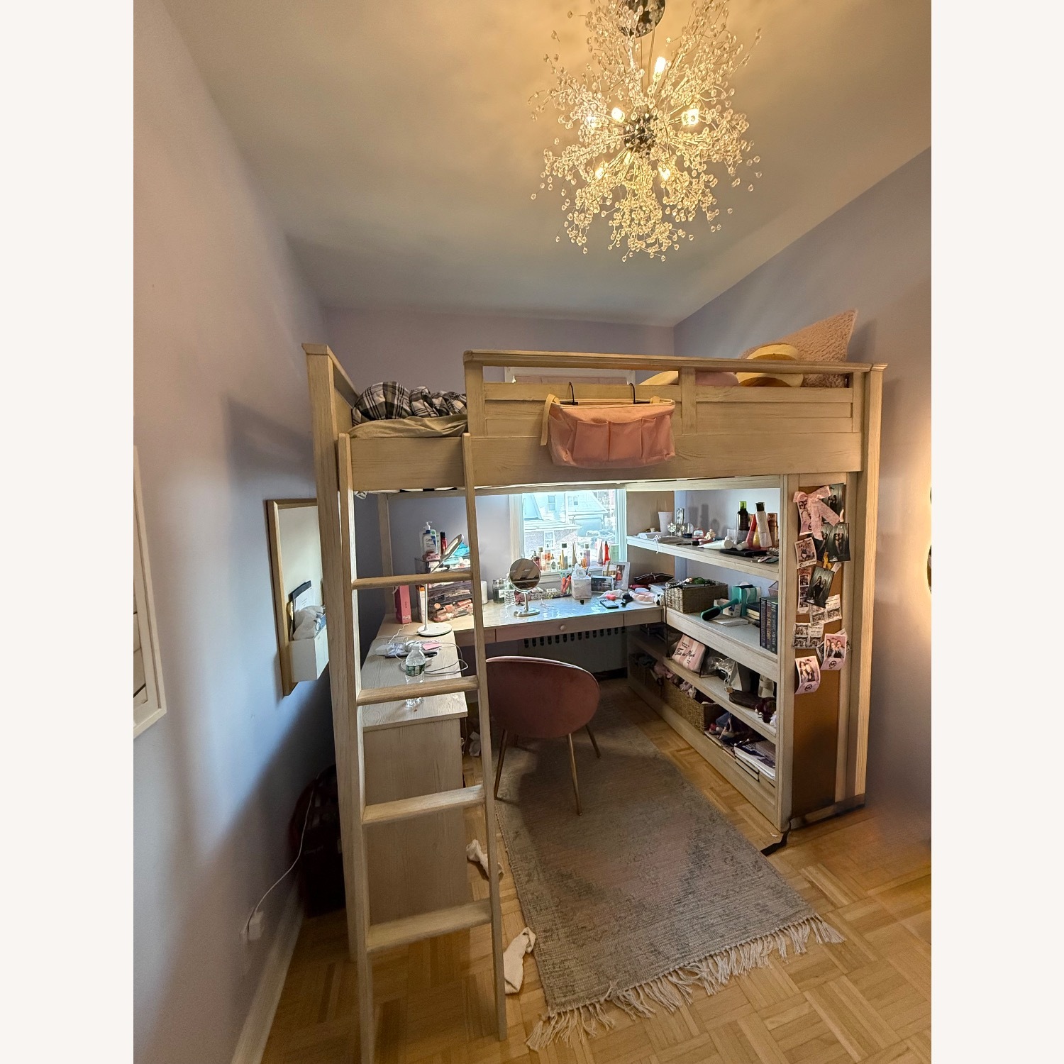 Pottery Barn Teen Sleep & Study Wood Loft Bed - image-3