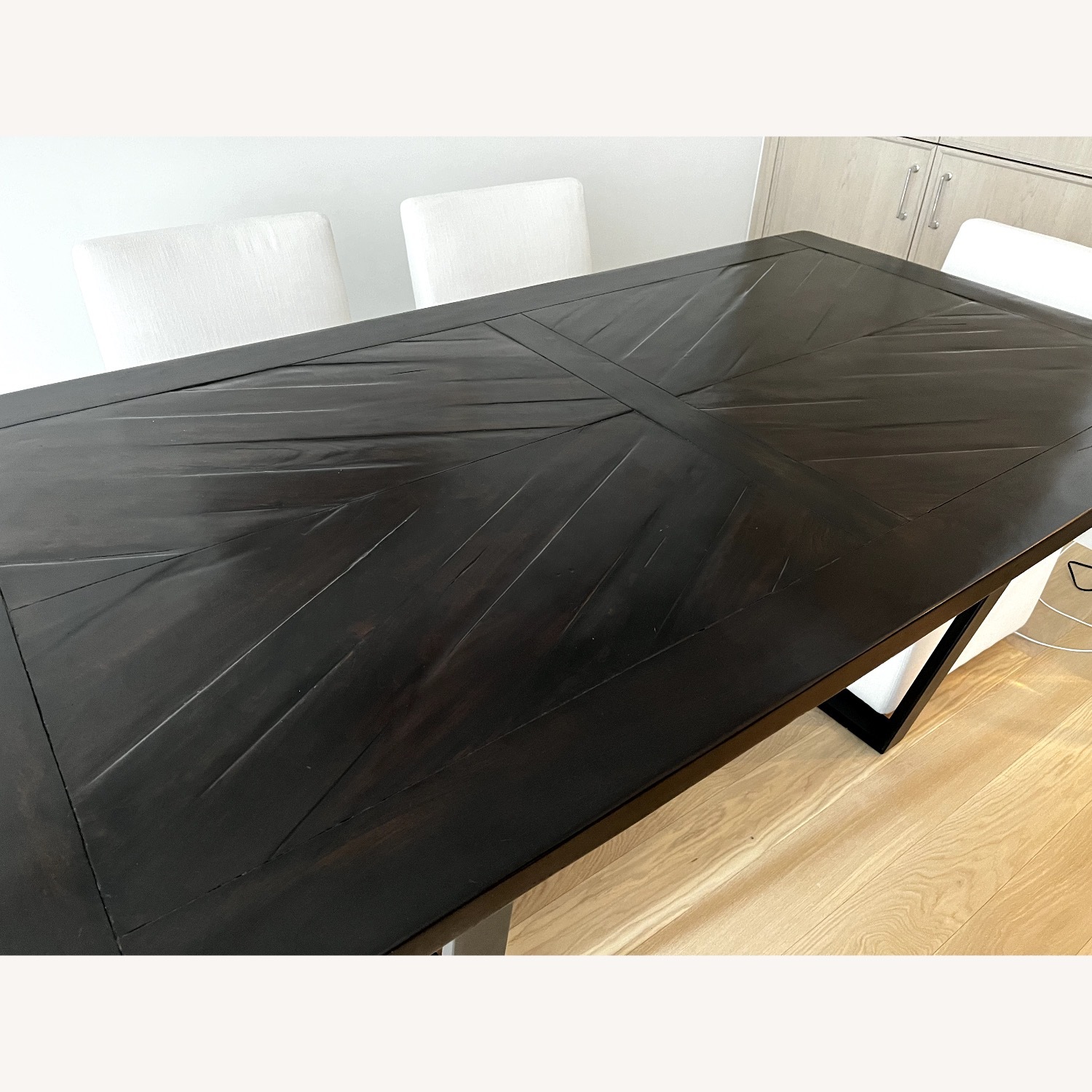 Arhaus Dark Brown Wood Dining Table - image-5