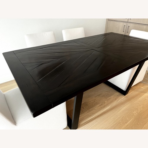Used Arhaus Dark Brown Wood Dining Table for sale on AptDeco