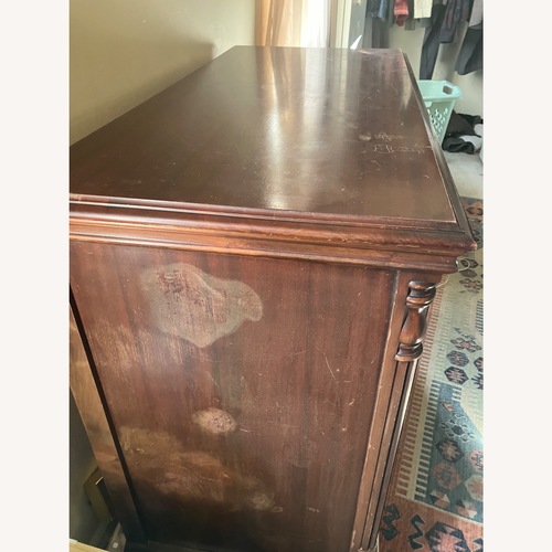 Used Vintage/Antique Finds Dark Brown Wood Dresser for sale on AptDeco