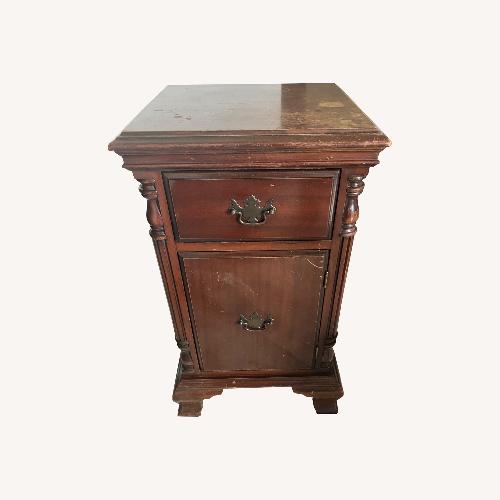 Used Vintage/Antique Finds Dark Brown Wood Nightstands for sale on AptDeco