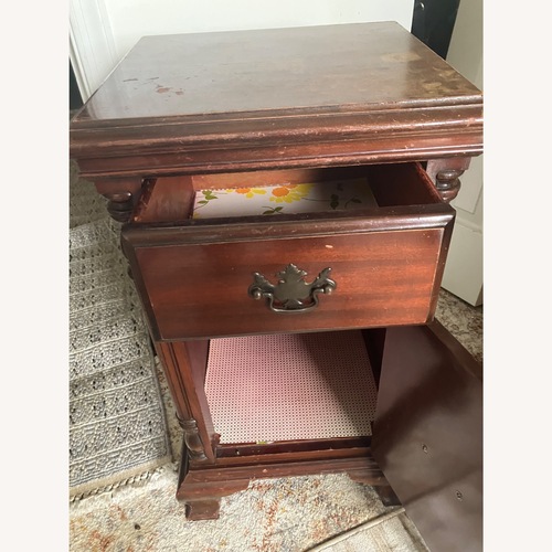 Used Vintage/Antique Finds Dark Brown Wood Nightstands for sale on AptDeco