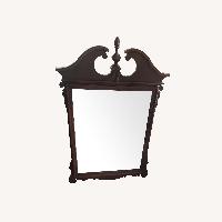 Vintage/Antique Finds Dark Brown Wood Wall Mirror