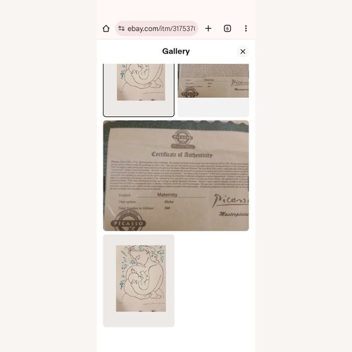 Used Maternity Picasso Signed With Certificate  for sale on AptDeco