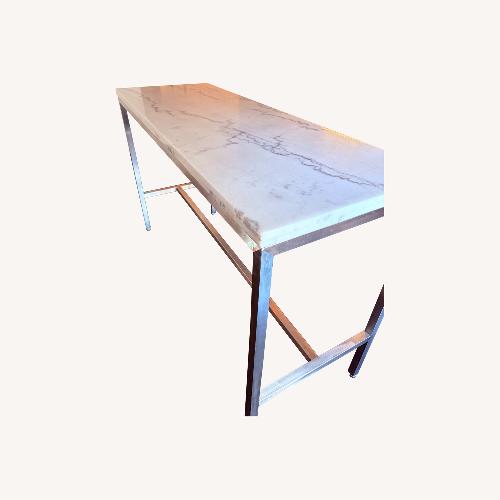 Used White Marble Kitchen Island for sale on AptDeco