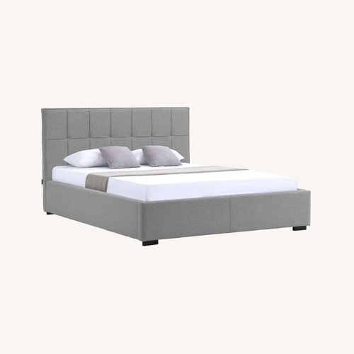 Used Modani Casa Dark Gray Fabric King Bed for sale on AptDeco