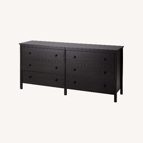 Used IKEA KILBERGET Black Wood Dresser for sale on AptDeco