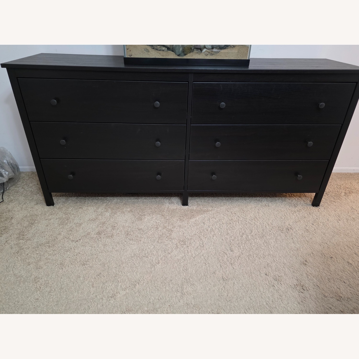 IKEA KILBERGET Black Wood Dresser - image-1
