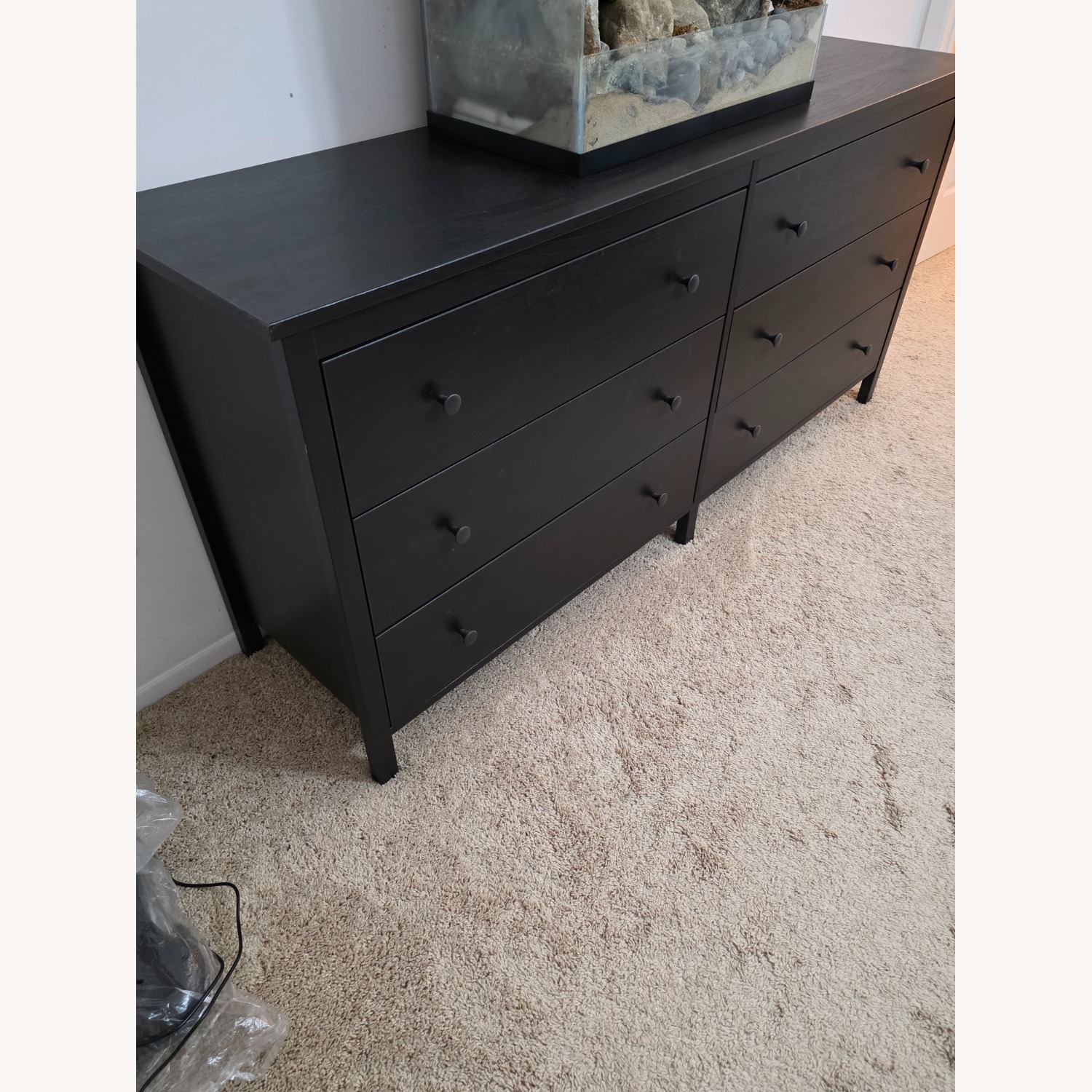 IKEA KILBERGET Black Wood Dresser - image-3