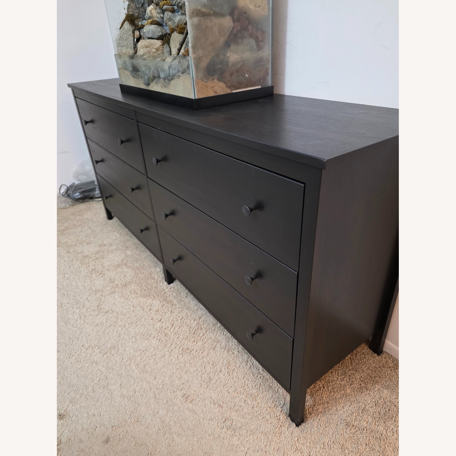 IKEA KILBERGET Black Wood Dresser - image-2