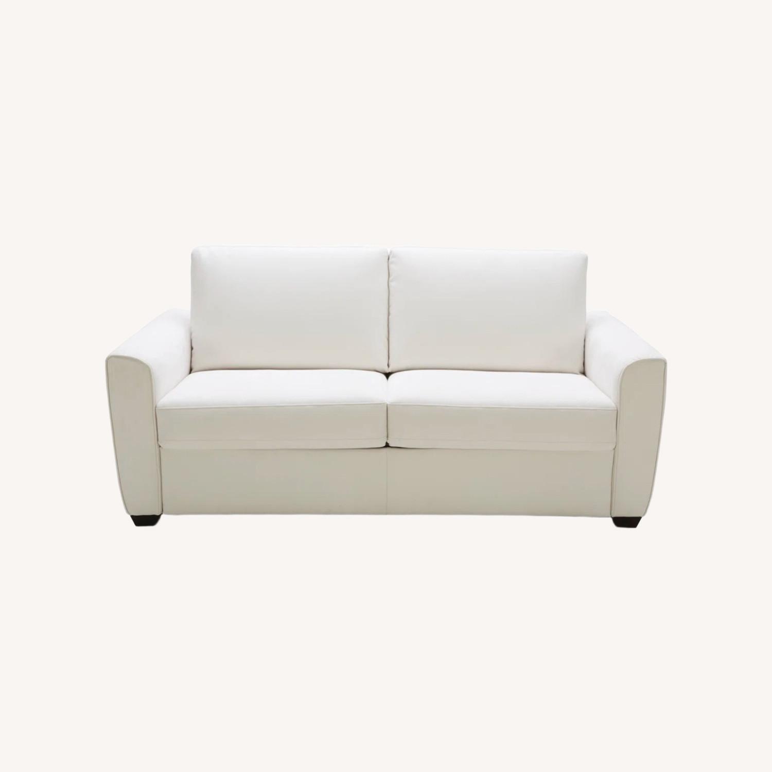 Azurine White Sleeper Sofa (Full) - image-0
