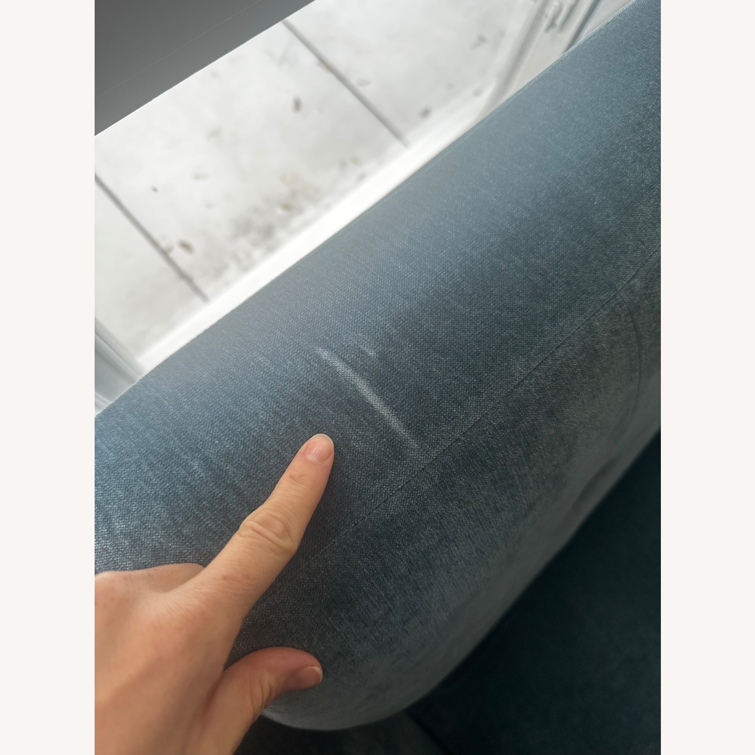 Joybird Hughes Blue Fabric 3+ Seater Sofa - image-4