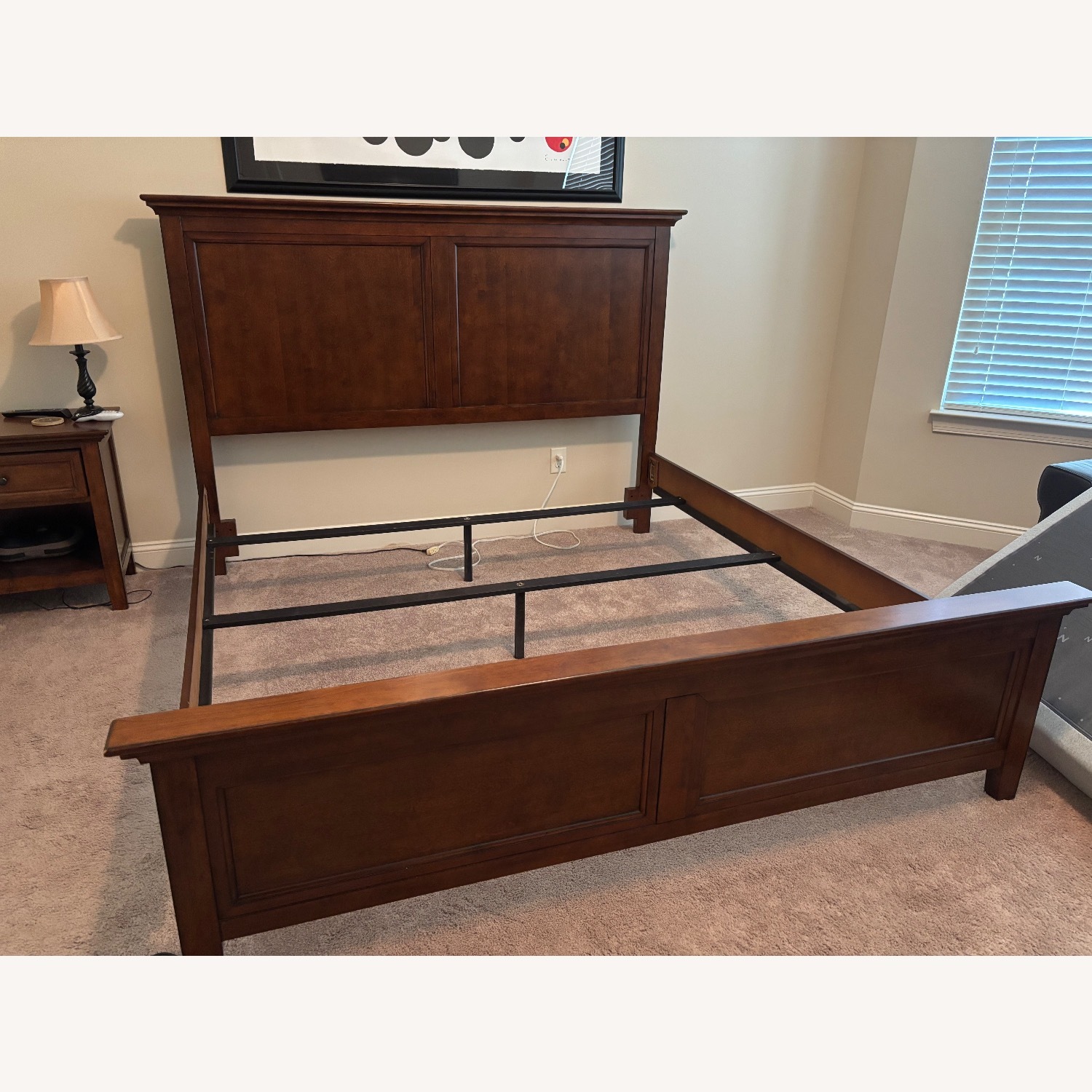 Havertys Ashebrooke Medium Brown King Bed - image-1