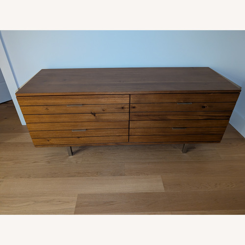 Used CB2 Dark Brown Wood Sideboard for sale on AptDeco