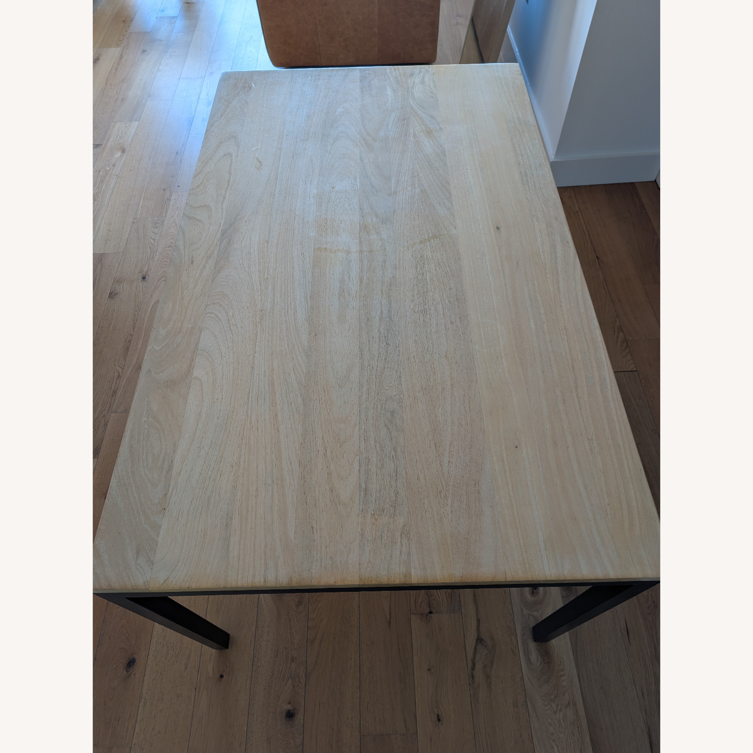 West Elm Box Frame Natural Wood Dining Table - image-2