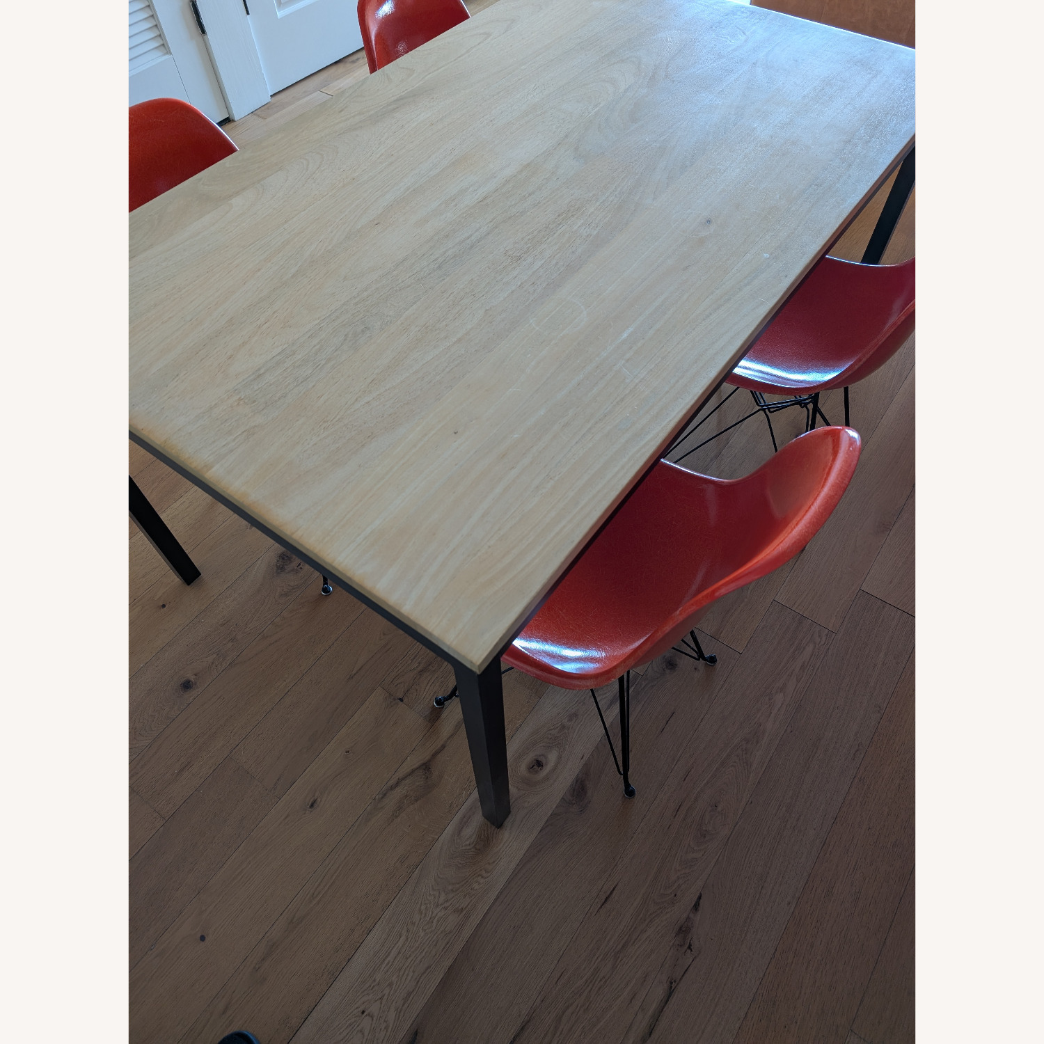 West Elm Box Frame Natural Wood Dining Table - image-3