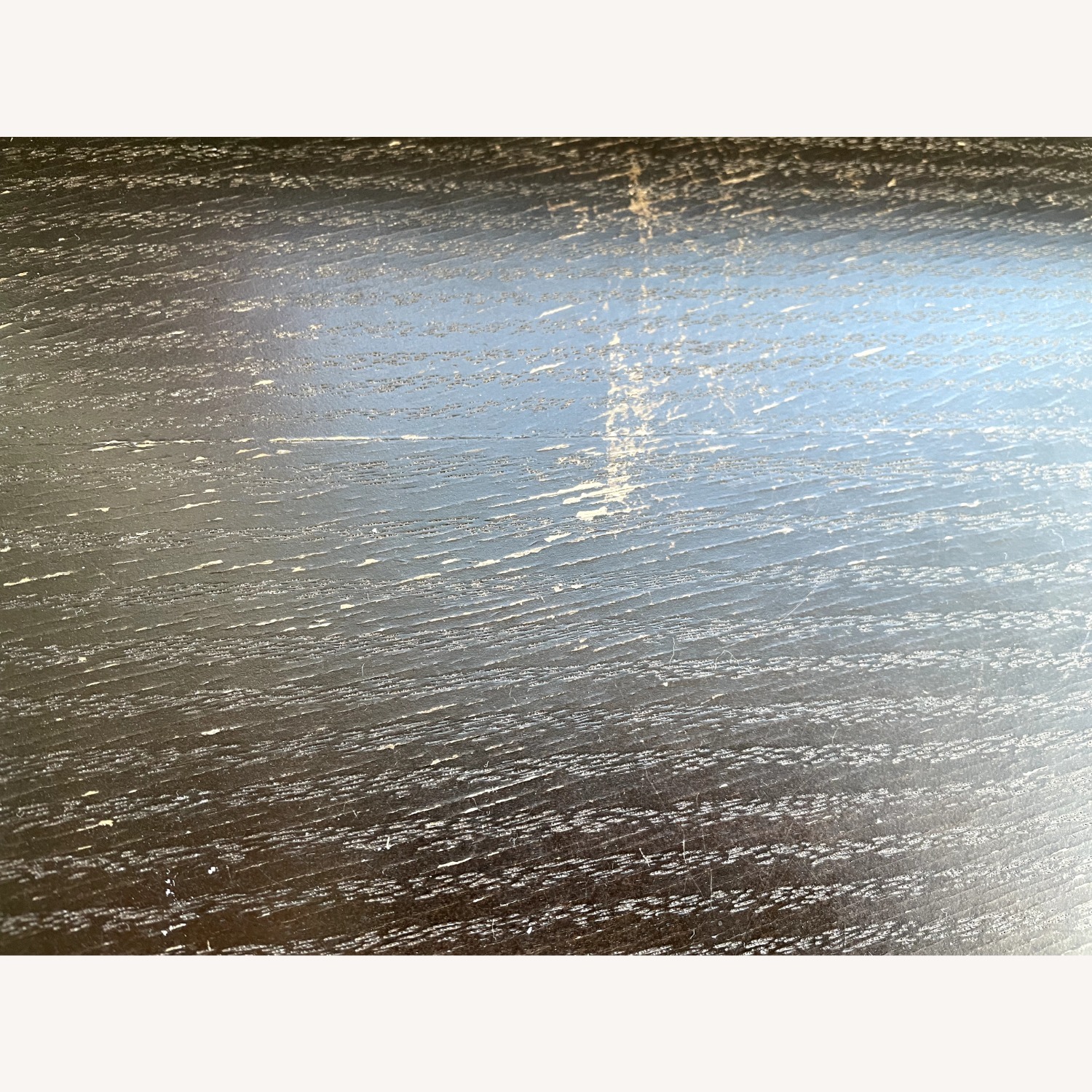 Black Wood Desk with 2 Drawers - image-3