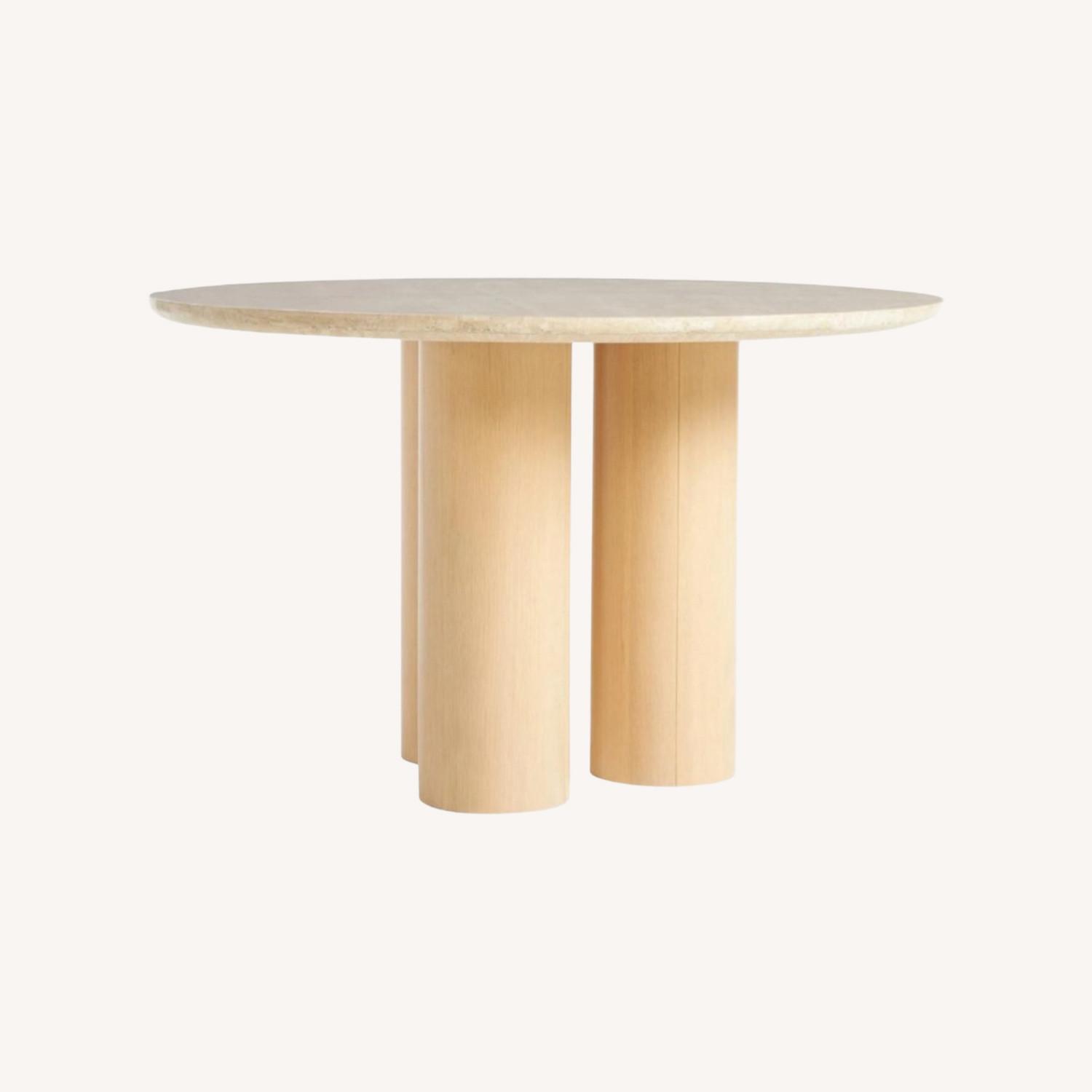 Anya Travertine Dining Table - image-0