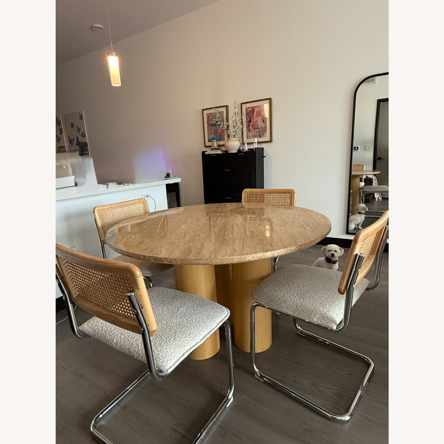 Anya Travertine Dining Table - image-2