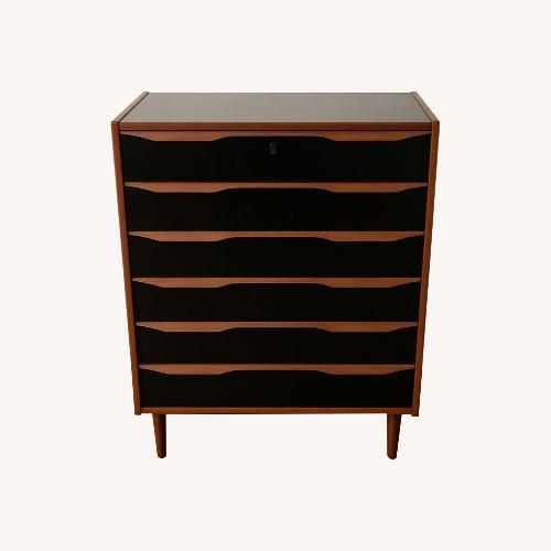 Used Steens Danish Art Black Wood Dresser for sale on AptDeco