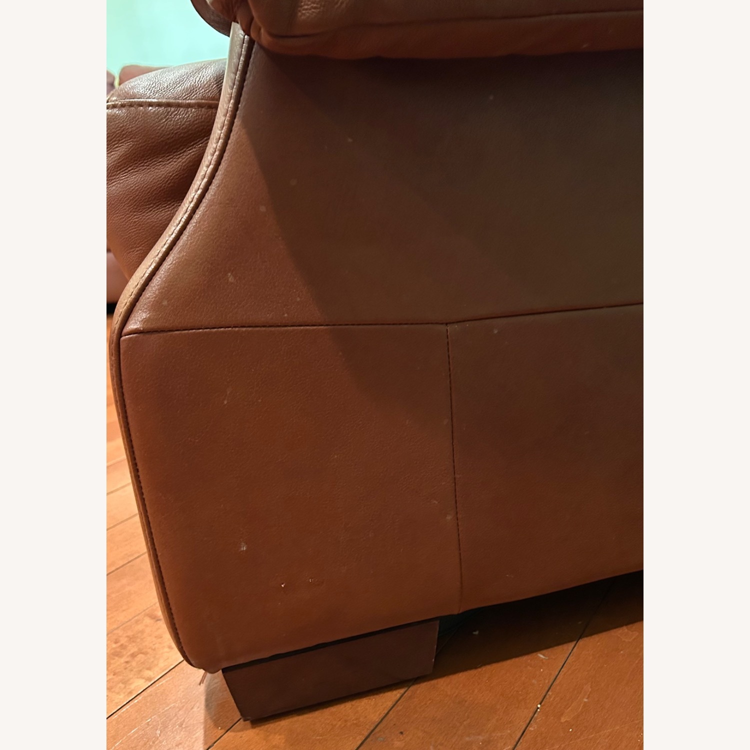 Natuzzi Brown Leather Sectional Sofa - image-5