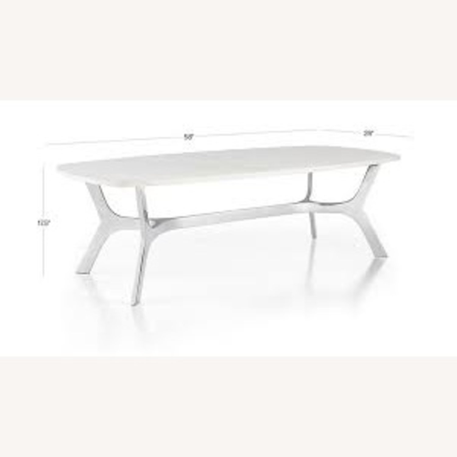 Crate & Barrel White Marble Coffee Table - image-4