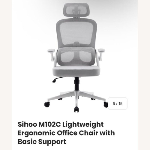 Used Amazon Light Gray Plastic Armchair for sale on AptDeco