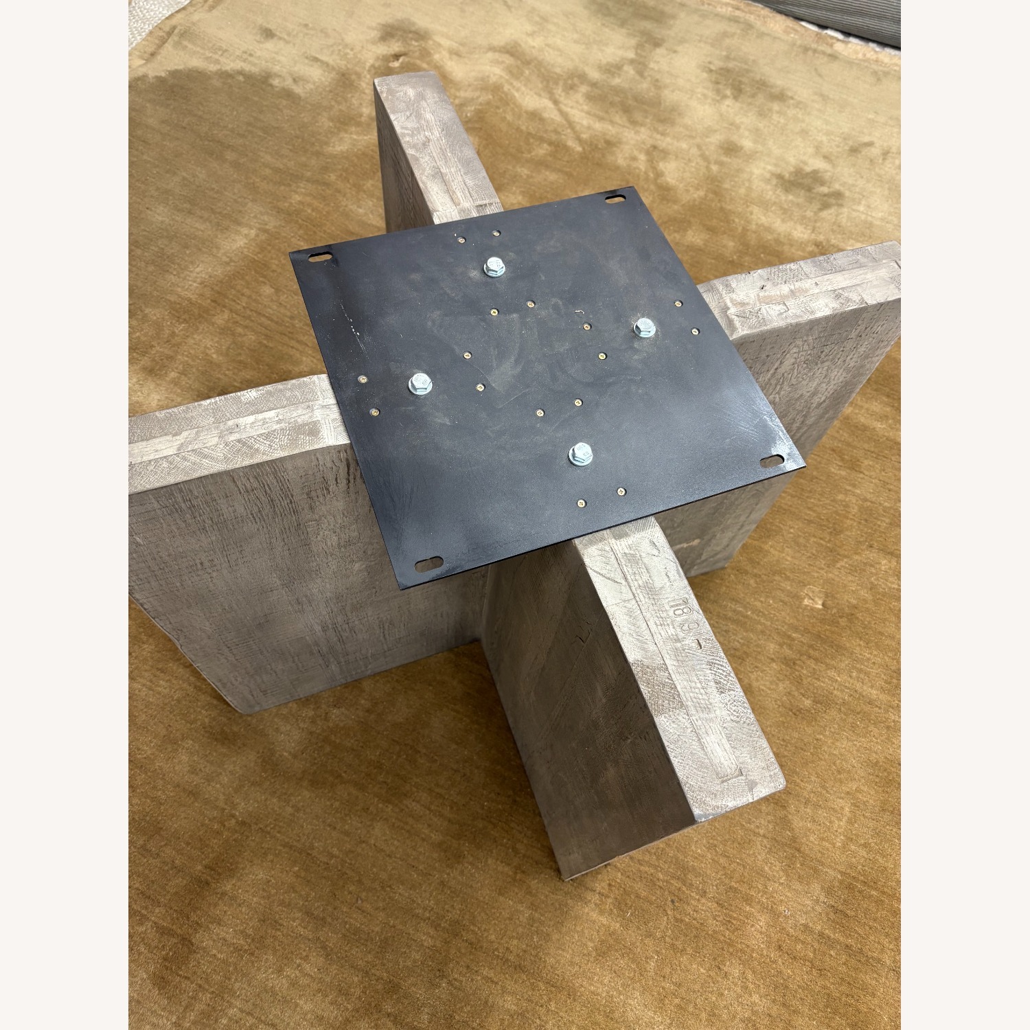 Restoration Hardware Drifted Reclaimed Oak Round Dining Table – 60” - image-3