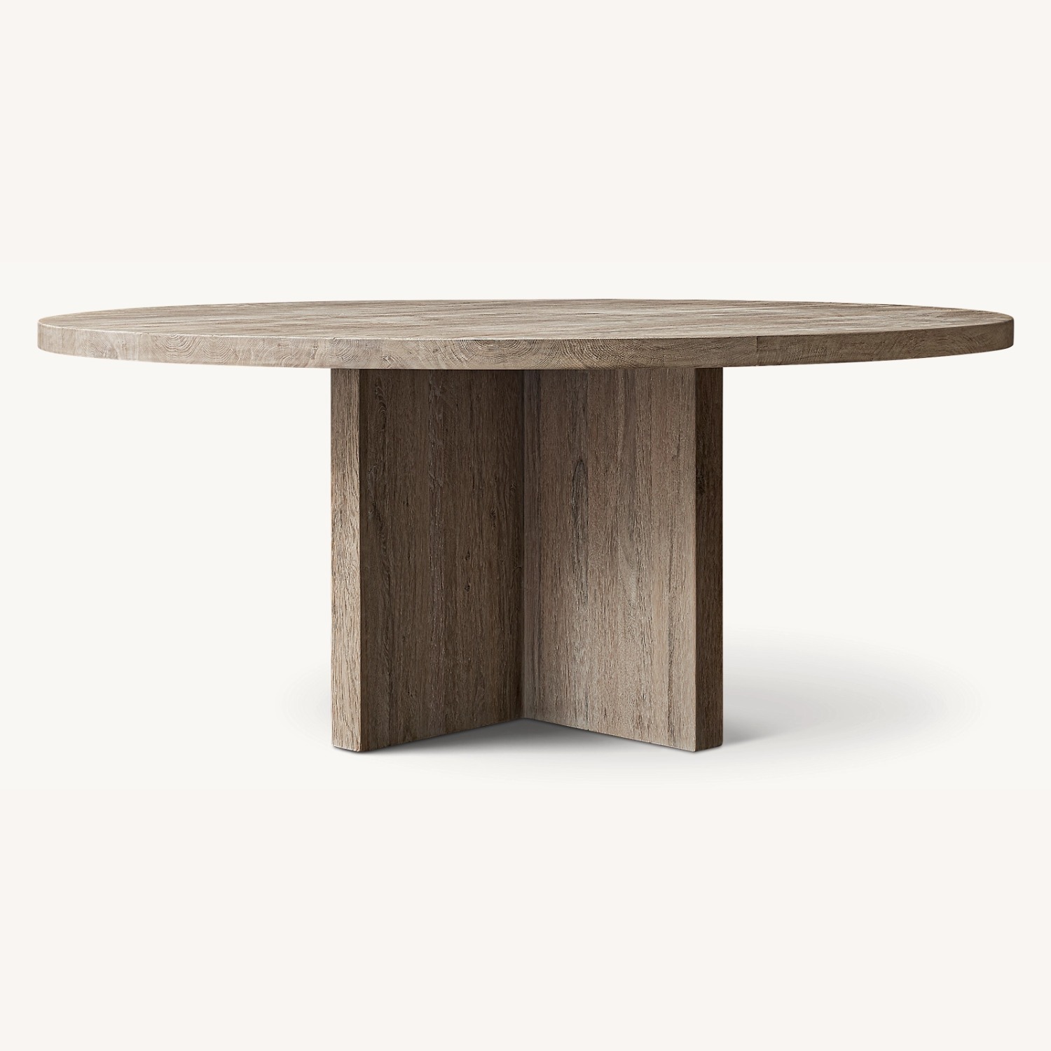 Restoration Hardware Drifted Reclaimed Oak Round Dining Table – 60” - image-29