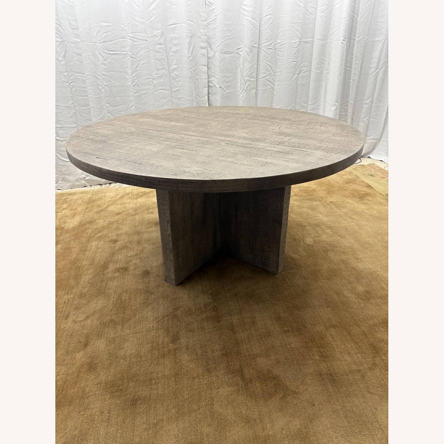 Restoration Hardware Drifted Reclaimed Oak Round Dining Table – 60” - image-23