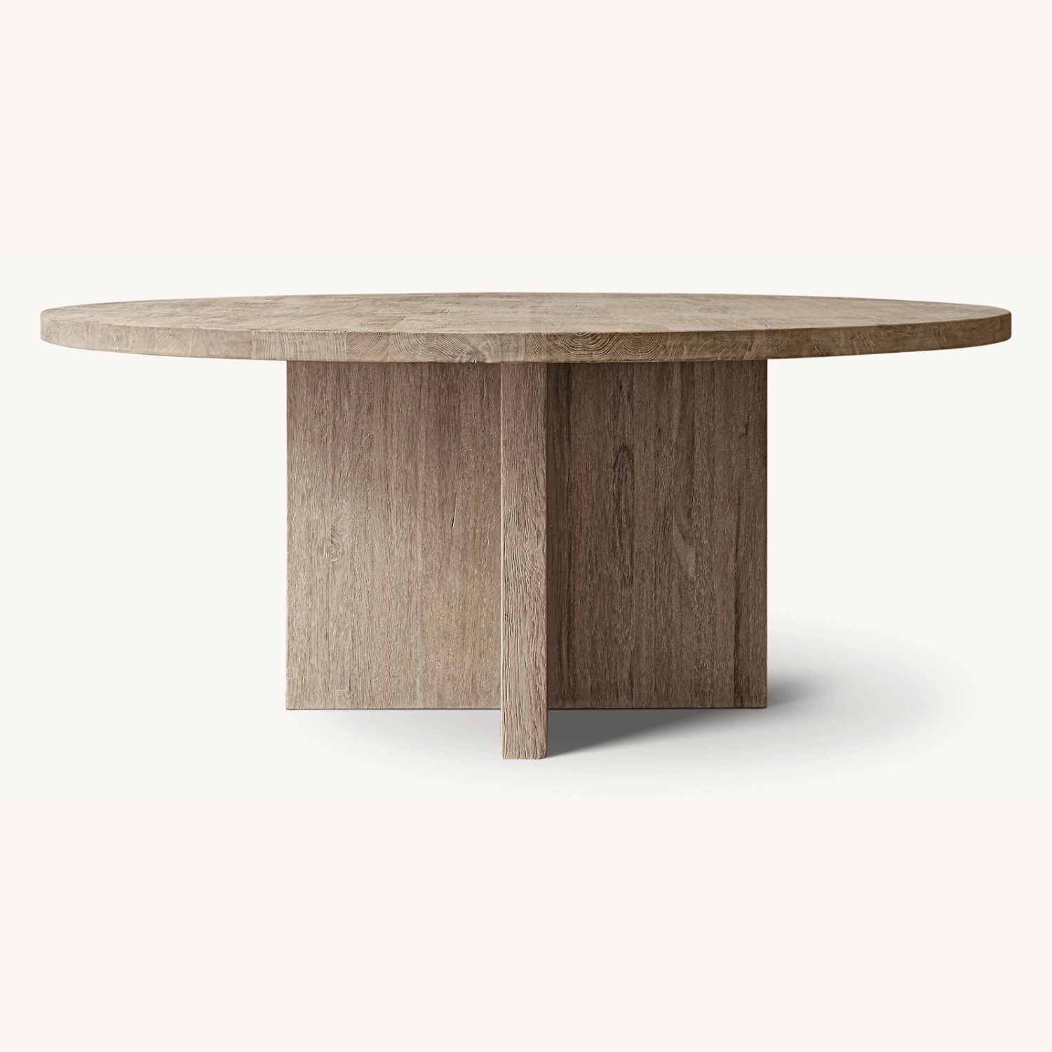 Restoration Hardware Drifted Reclaimed Oak Round Dining Table – 60” - image-28