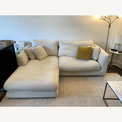 Used Valyou Furniture Natural Fabric 2 Piece Sectional for sale on AptDeco