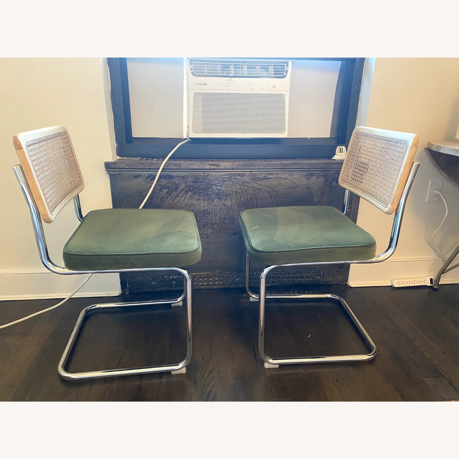 AllModern Green Velvet Dining Chairs - image-2