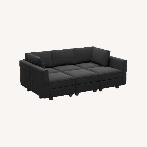 Used Nairoby 6 Storage Ottomans Sleeper Sectional  for sale on AptDeco