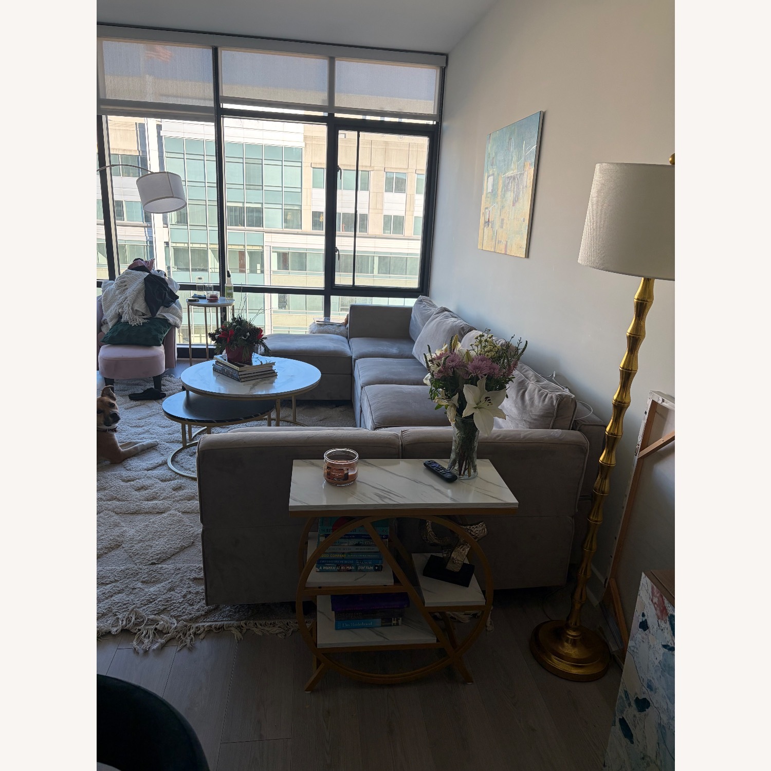 Nairoby 6 Storage Ottomans Sleeper Sectional  - image-3