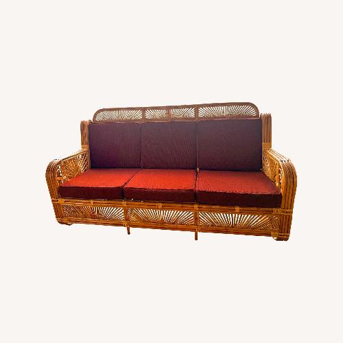 Used Unique & Handmade Rattan Bamboo Sofa Set for sale on AptDeco