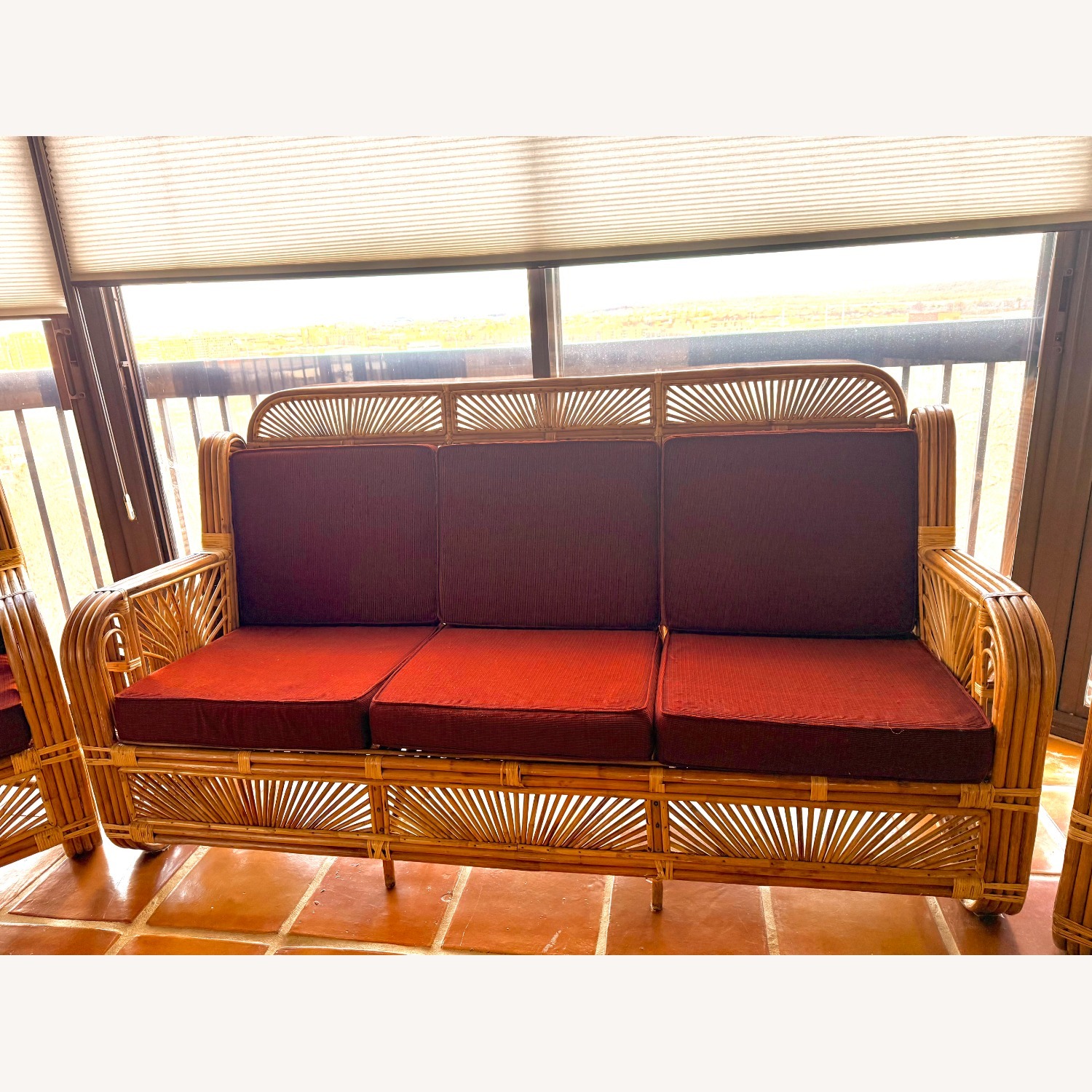 Unique & Handmade Rattan Bamboo Sofa Set - image-5