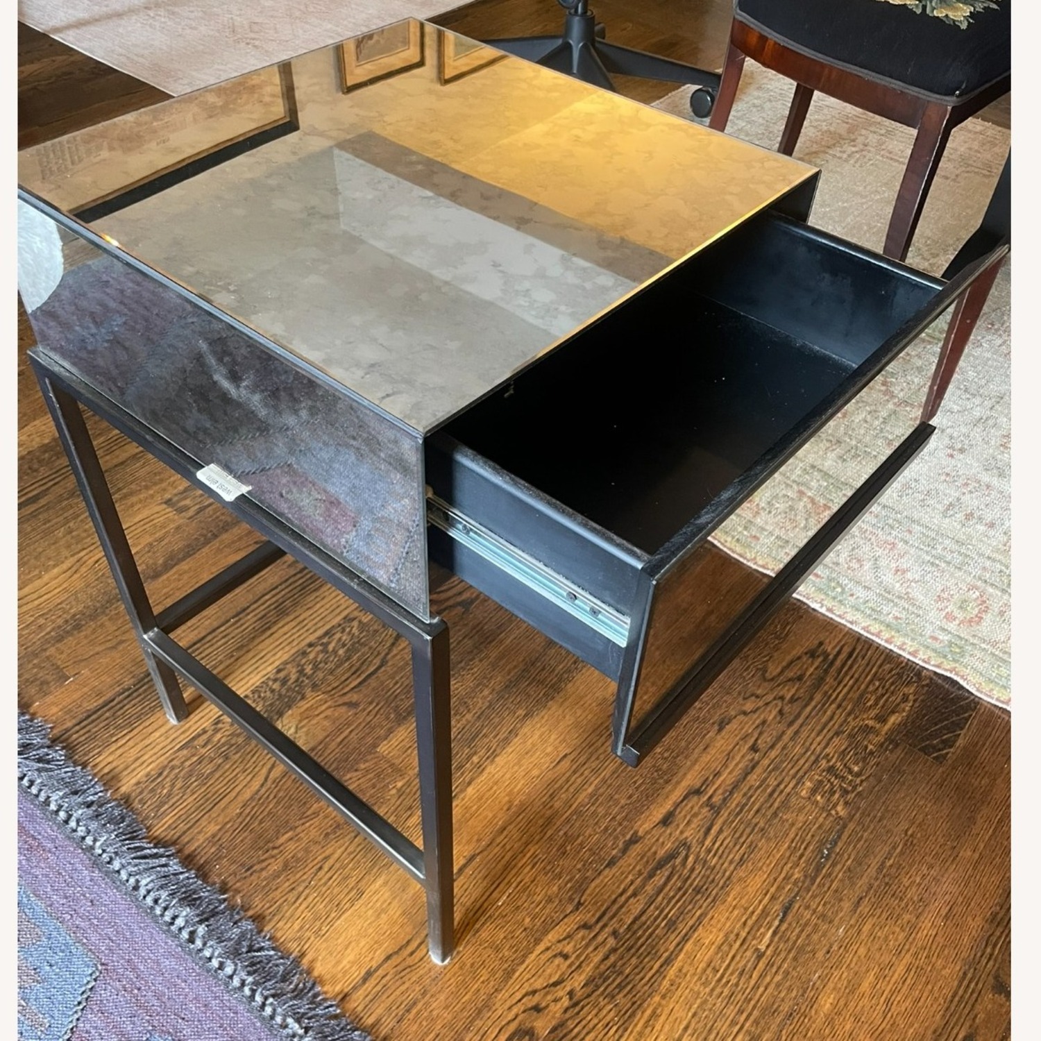 West Elm Foxed Mirrored Nightstands (2) - image-4