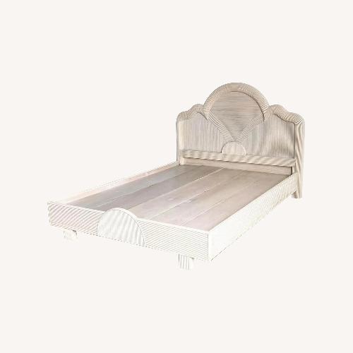 Used Vintage Boho Chic Pencil Reed Queen Bed  for sale on AptDeco